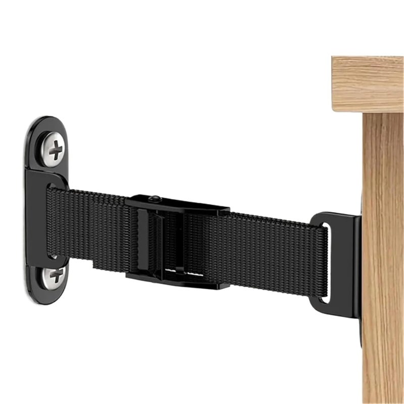 6 Pack Heavy Duty Furniture Anti Tip Wall Anchors Adjustable Safety Straps - Image 1