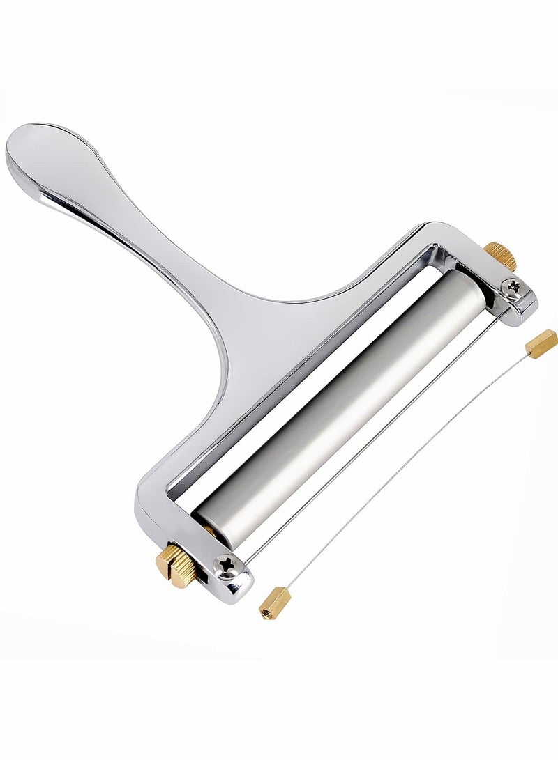 NIBEMINENT Adjustable Thickness Cheese Slicer Stainless Steel Wire Cutter - Image 1