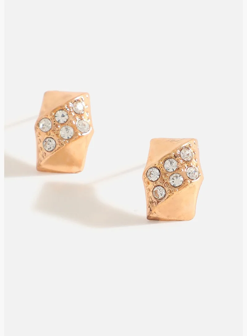 SOHI Gold Plated Designer Stone Necklace