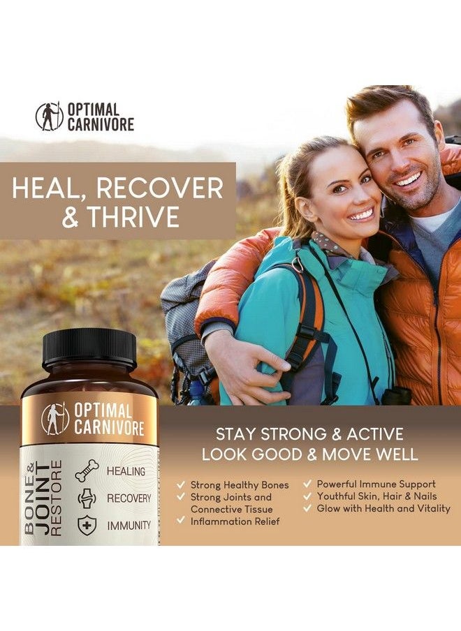 Optimal Carnivore - Grass Fed Bone Marrow Supplement & Bovine Tracheal Cartilage Bone Restore & Joint Health Supplement Joint Support Supplement Bone Strength And Bone Fracture Supplement - Image 1