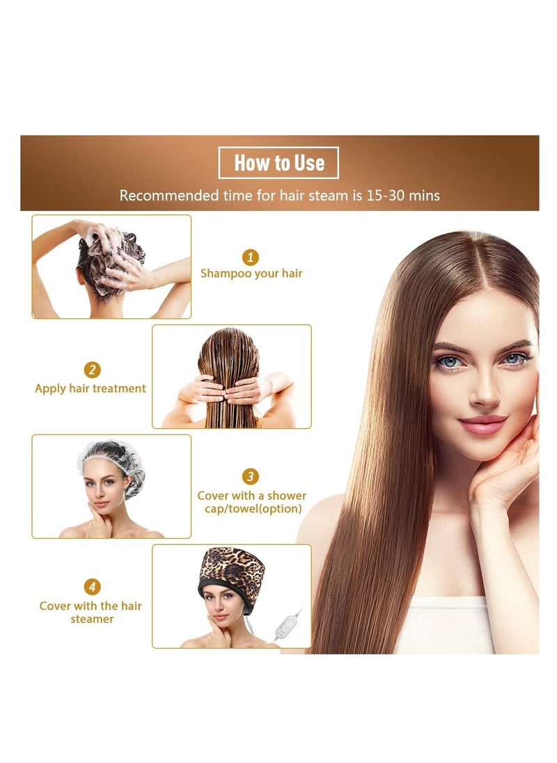LUXEBELL Luxebell Steamer Heat Cap for Deep Conditioning Hair Care - Electric Thermal Cap with Timer for Natural, Dry, Curly or Oily Hair Treatments, Salon and Home Use  - Image 3