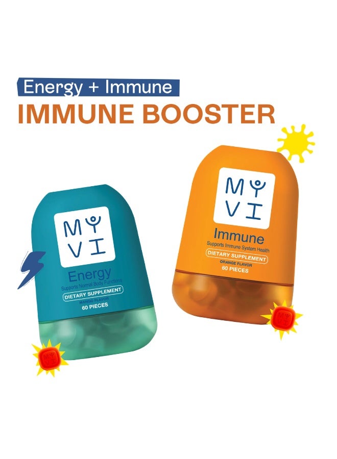 MYVI 60 Pieces Immune & 60 Pieces Energy Bundle - Image 1