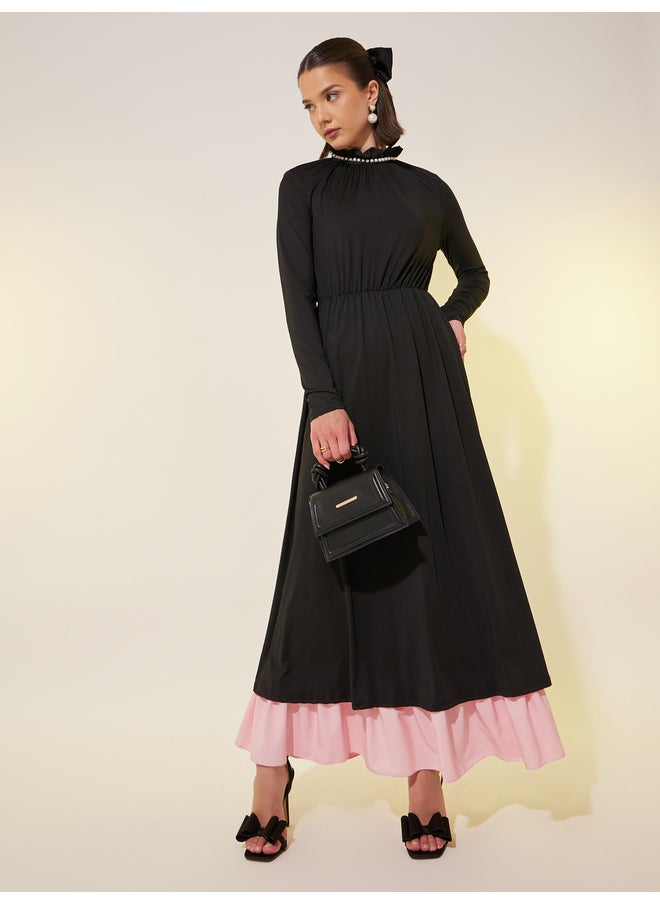 Take Two Contrast Hem Dress  - Image 1
