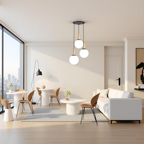 BrightLyt Hanging Lights for Living Room, Hanging Pendanr Lamp for Home Decoration, Ceiling Chandelier, Jhumar Light for Hall (Clusters) - Image 4