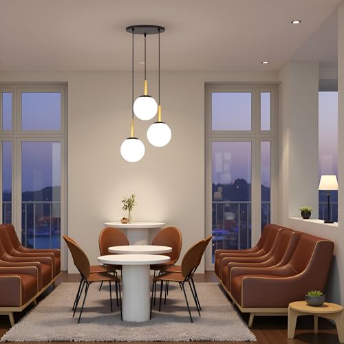 BrightLyt Hanging Lights for Living Room, Hanging Pendanr Lamp for Home Decoration, Ceiling Chandelier, Jhumar Light for Hall (Clusters) - Image 3