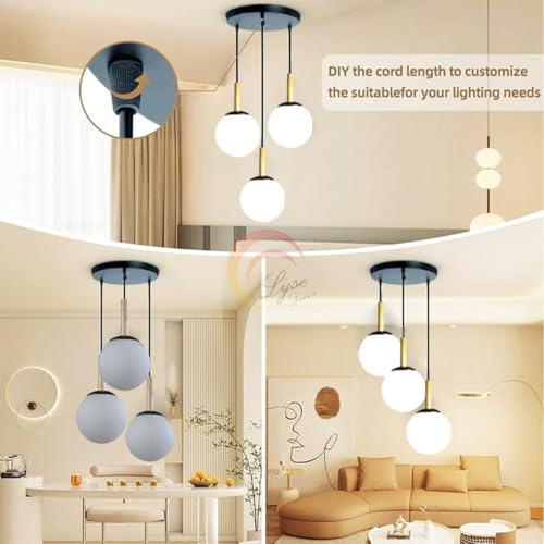 BrightLyt Hanging Lights for Living Room, Hanging Pendanr Lamp for Home Decoration, Ceiling Chandelier, Jhumar Light for Hall (Clusters) - Image 2