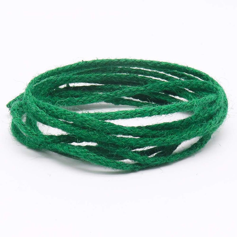 Tenn Well Green Garden Twine, 100 Feet X 5Mm Wide Braided Jute Rope For Gardening, Crafting, Packing And Bundling - Image 2