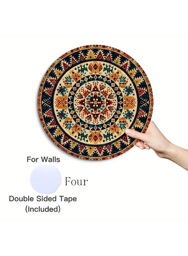 fantasize Charming Round Wooden Sign Set, Suitable for Home, Farmhouse, Cafe Decoration, Multi-functional Wall Art - Image 2