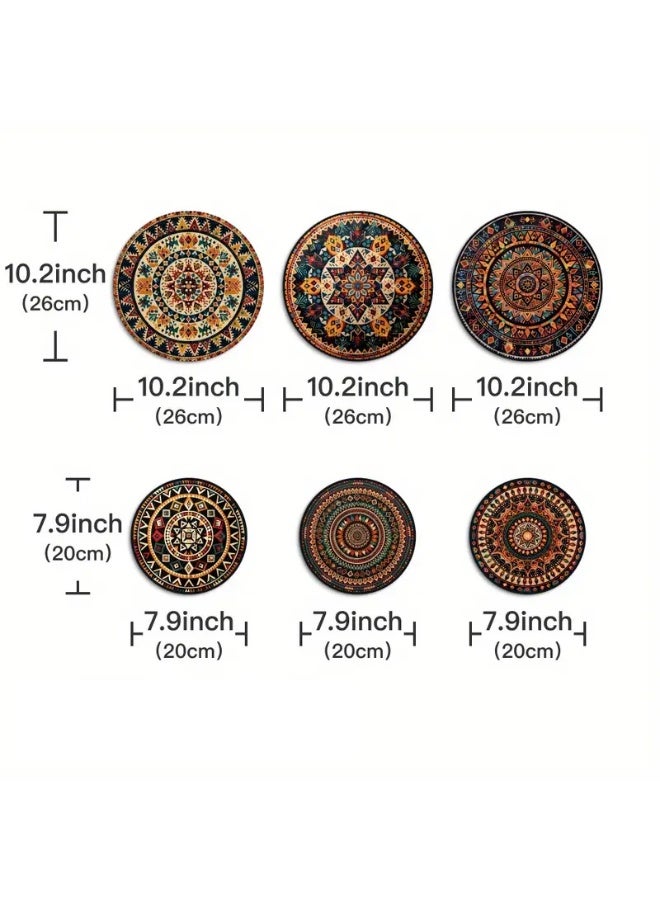 fantasize Charming Round Wooden Sign Set, Suitable for Home, Farmhouse, Cafe Decoration, Multi-functional Wall Art - Image 3