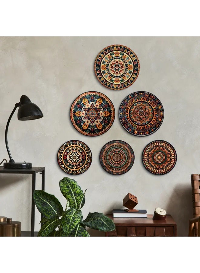 fantasize Charming Round Wooden Sign Set, Suitable for Home, Farmhouse, Cafe Decoration, Multi-functional Wall Art - Image 1