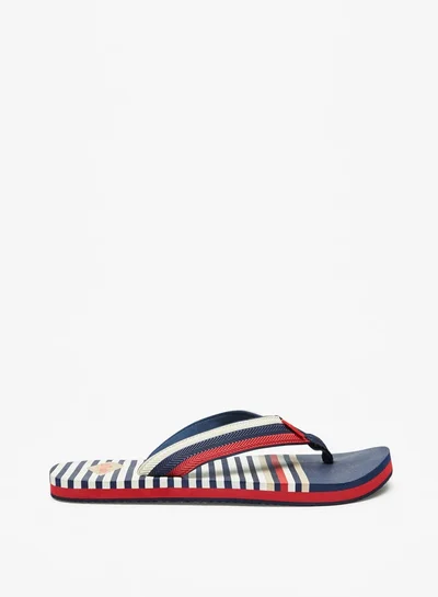 لي كوبر Men Striped Thong Slippers