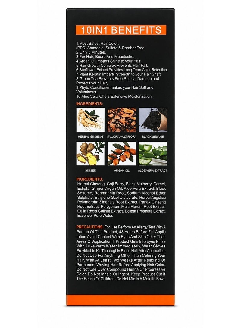 نيترو كندا NITRO CANADA ARGAN SPEEDY HAIR COLOR SHAMPOO- Black شامبو صبغة شعر أسود طبيعي خلال 8 دقائق بزيت الأركان - Image 2