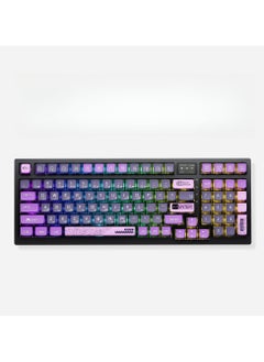 ZIDLI ZIDLI FK980 Custom Mechanical Keyboard with DIY Display Screen RGB Gasket Structure KTT Hyacinth Switches Wireless Triple Connectivity 98-Key Compact Layout PBT Keycaps 5 Color Variants  - Image 1