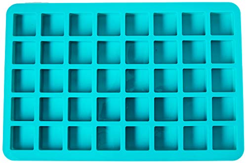 Melostu 40-Cavity Square Caramel Candy Silicone Molds, Chocolate Truffles, Ganache, Hard Candy, Praline, Ice Cube Tray and Gummy Jelly - Image 2