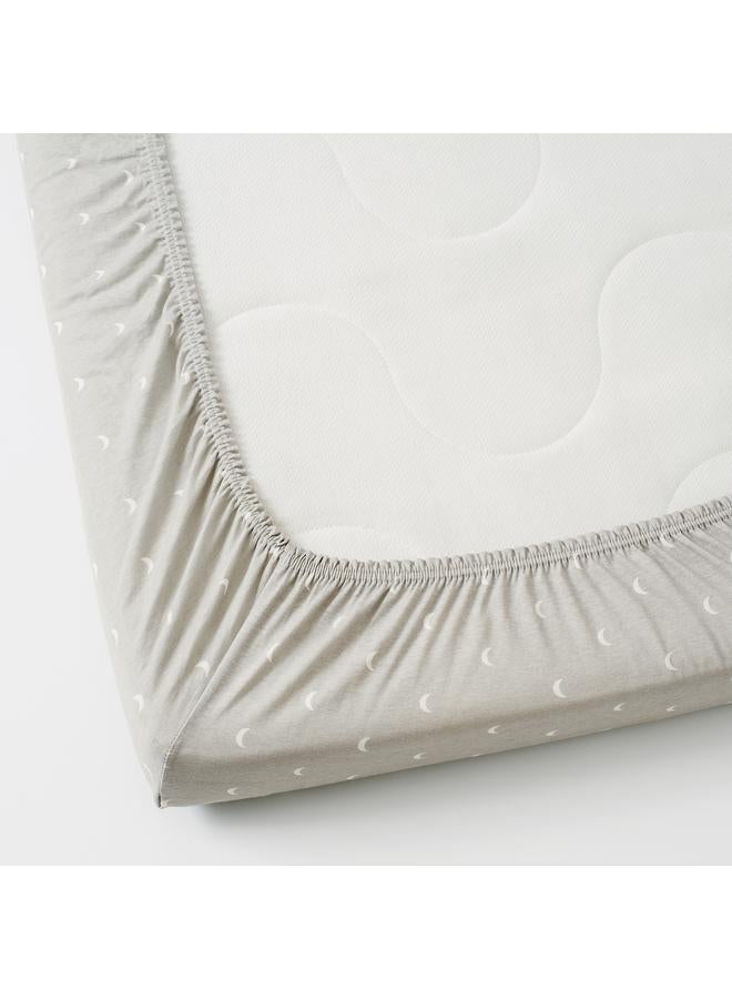 erorex Fitted Sheet For Cot, Dotted/Moon, 60X120 Cm - Image 2