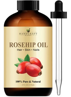handcraft Blends Handcraft Blends Rosehip Oil - 4 Fl Oz - 100% Pure and Natural - Premium Grade Oil for Face, Skin and Hair - Protect and Nourish - Carrier Oil  - Image 1