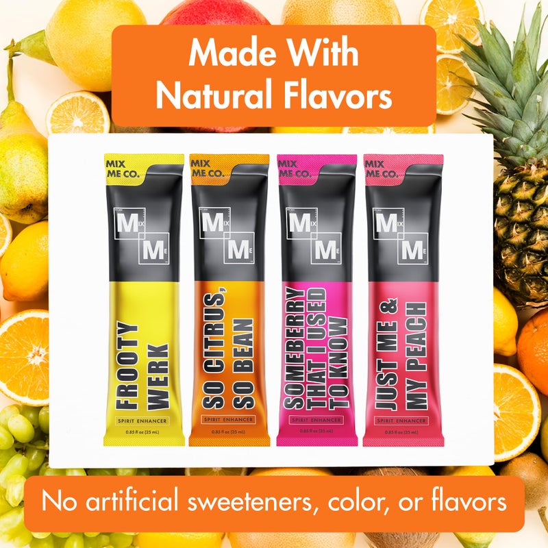 Craft Cocktail & Mocktail Mixer Variety Pack - Makes 4 Cocktails - Just add to your favorite spirit - Natural Flavors, Vegan, GF (3.4 oz, Variety Pack) - Image 4
