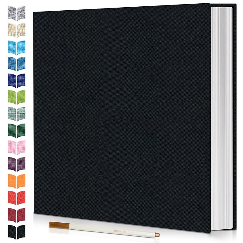 Artfeel Photo Album Self Adhesive Scrapbook60 Pages Large Photo Book for 4x65x78x10 PicturesDIY Album for Baby Wedding Family Travel Birthdaywith Metallic Pen and Scraper