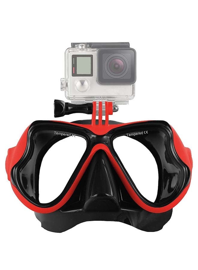 NIBEMINENT Snorkeling Mask With Mount Red - Image 1