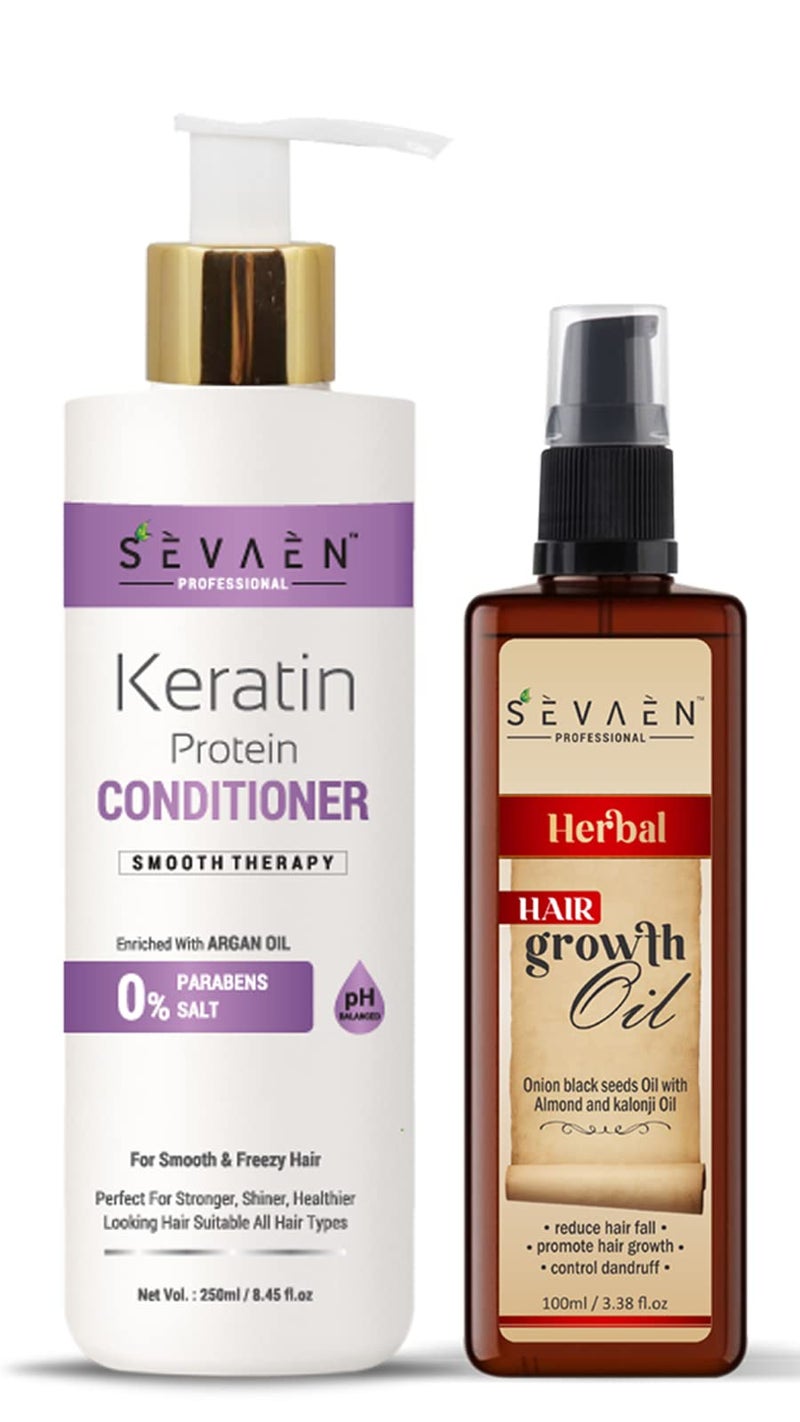 SEVAEN Keratin Conditioner And Onion Black Seed Oil Ultimate Hair Care Kit For Man And Woman - Image 5