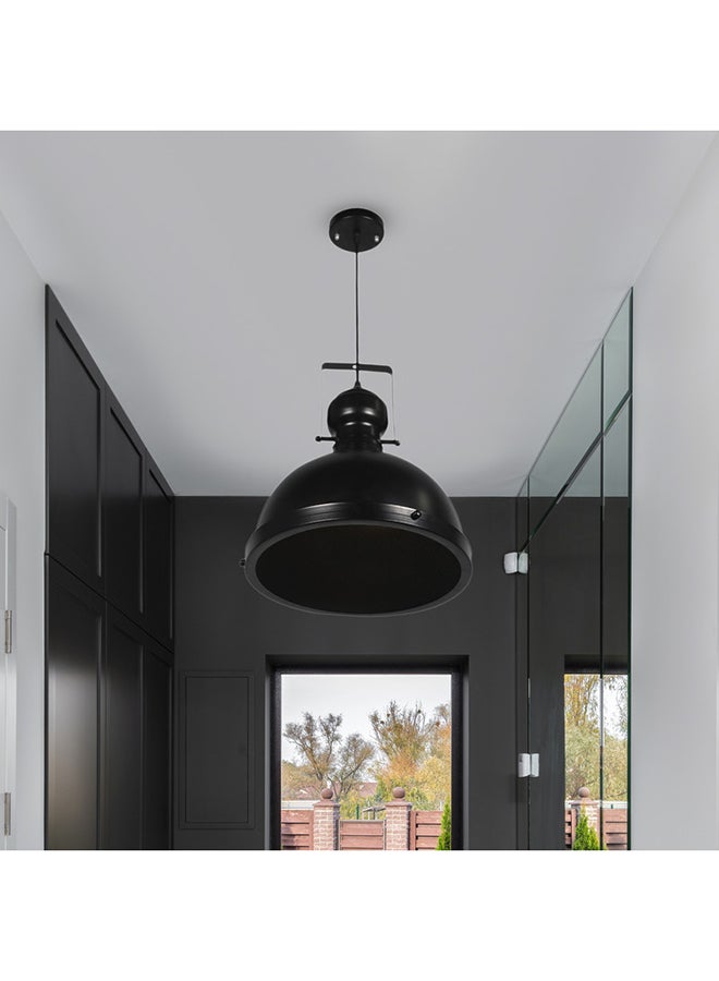 El Rawda Lighting Tassel Ceiling Lamp | modern decorative LED E27 pendant light ceiling lamp hanging | suitable for any room | Color: Black | Size: 70x31 cm - Image 2