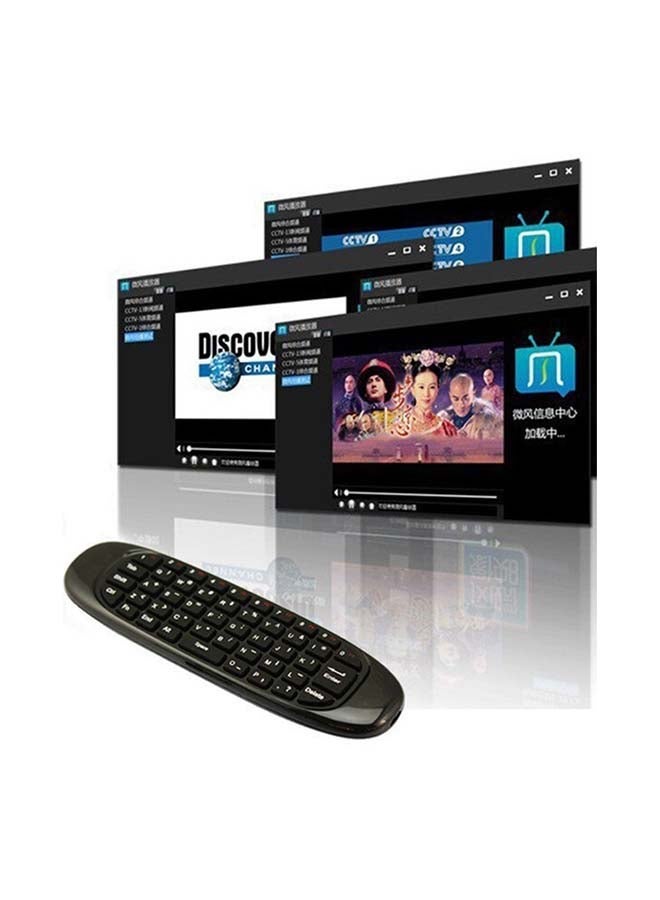 Raxoom Wireless Remote Control Keyboard For Android Smart TV/Set Top Box/PC Black - Image 2