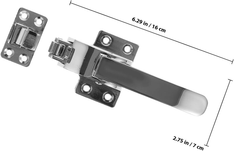 VERDANVERSE Universal Thickened Freezer Door Handle and Latch Set, Replacement Cooler Door Latch for Refrigerator, Sturdy Walk-in Cooler Handle for Commercial and Laboratory Use - Image 2