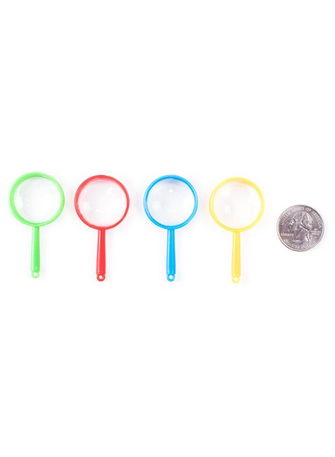 Super Z Outlet Mini 2" Magnifying Glasses Plastic Pocket Children Detective Explorer Crafts Colorful Party Favors (72 Pack) - Image 5