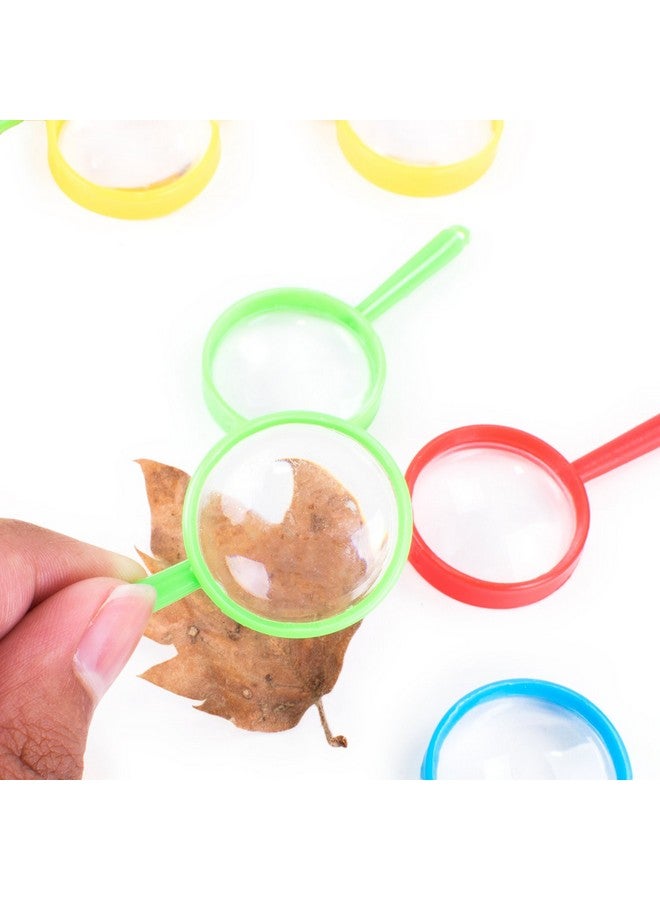 Super Z Outlet Mini 2" Magnifying Glasses Plastic Pocket Children Detective Explorer Crafts Colorful Party Favors (72 Pack) - Image 4
