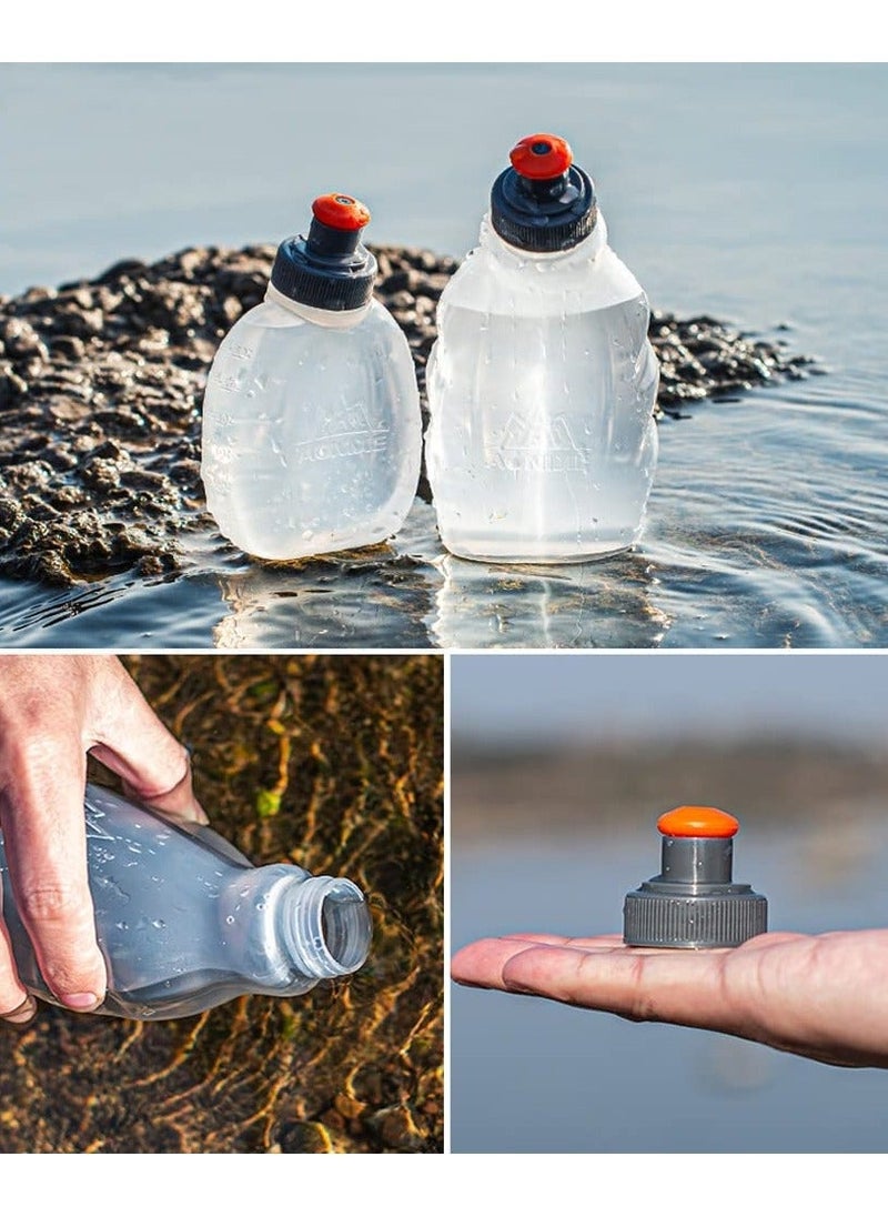 Generic Running Hydration Bottle Leakproof Water Bottles BPA Free Flask Leakproof for Running Hydration Belt  Packs 250 mL for Triathlon Marathon Hiking Cycling Climbing Runner Trial Race (1pcs)  - Image 3