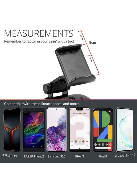 Phone Mount Clip for use with Google Stadia Controller