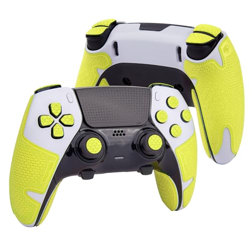 TALONGAMES Controller Grip Tapes Compatible with PS5 DualSense Edge Ultra Version Anti Slip Tape Sweat Absorbent Skin kit Compatible with PlayStation 5 Edge Grips Buttons Trigge Dpad Neon - Image 3