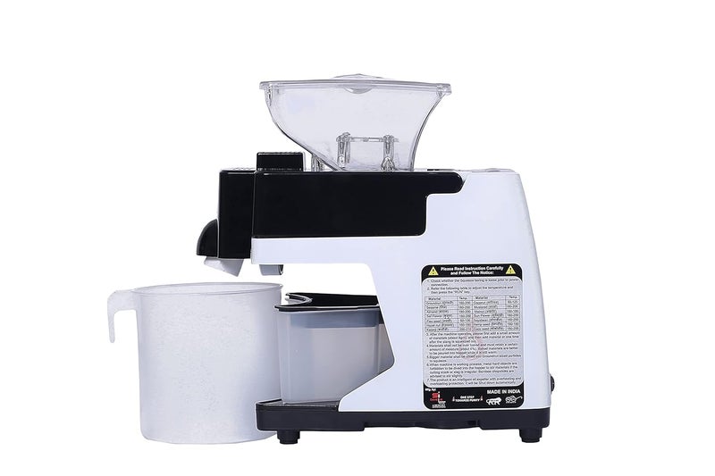 Savaliya Industries Savaliya Industries Si801 Automatic Cold Press Extractor MachinePure Fresh Healthy Oil MakerPress Machine For Home Use 400 Watts White Stainless Steel  - Image 3