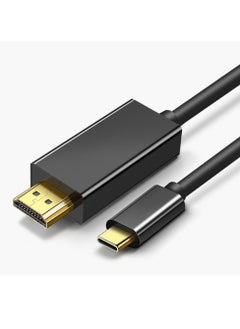 بيوينتي Type C to HDMI HDTV Adapter Cable 1.8 Meter Supports Up to 4K 30Hz Type C to HDMI Converter Cable Type C Male to HDMI Male Adapter Cable  - Image 1