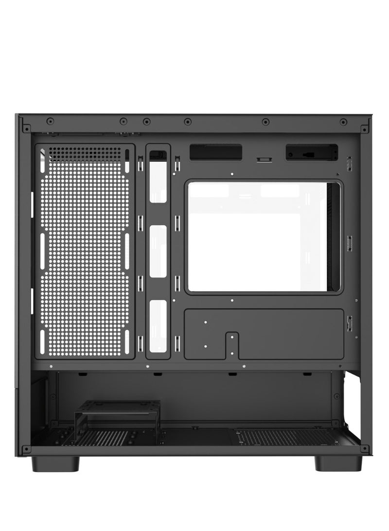 Hook Hook gaming case Titan 6 ARGB fans& 12" LCD High-Performance Tempered Glass PC Case with Integrated LCD & ARGB Remote Control - Black  - Image 4