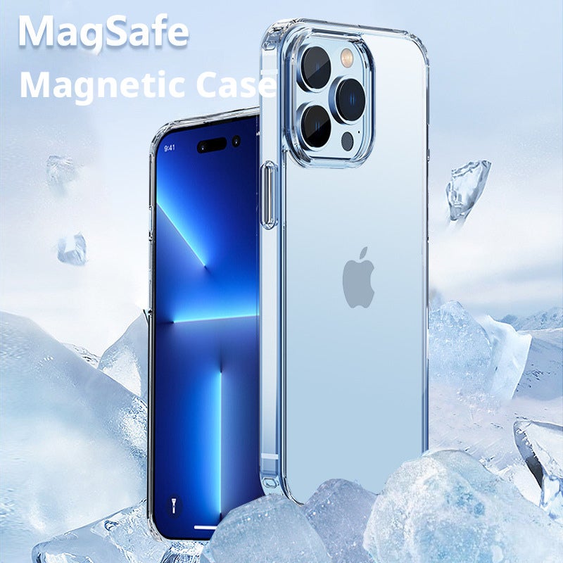Magnetic Transparent Phone Case for iPhone 17/16/15 Series, Shockproof Protective Cover - Image 4