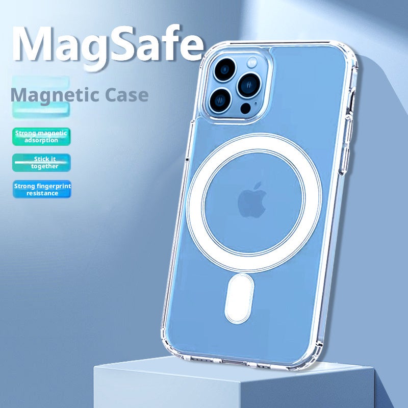 Magnetic Transparent Phone Case for iPhone 17/16/15 Series, Shockproof Protective Cover - Image 3
