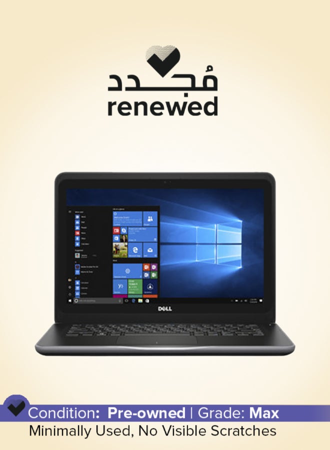 ديل مُجدد - لابتوب لاتيتيود 3380 إصدار 2017 وشاشة بدقة عالية الوضوح مقاس 13.3 بوصة ومعالج إنتل كور i3/ الجيل السادس/ ذاكرة رام 4 جيجابايت/ محرك أقراص SSD سعة 128 جيجابايت/ بطاقة رسومات مدمجة 520 ولوحة مفاتيح إنجليزي/عربي وبلون أسود الإنجليزية/العربية أسود - Image 1