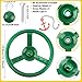Restroma 6 Pack Plastic Swingset Ship Wheel Playground Steering Wheel Steering Wheel Toys for Kids Boys Girls Playhouse Treehouse Playground - Image 4