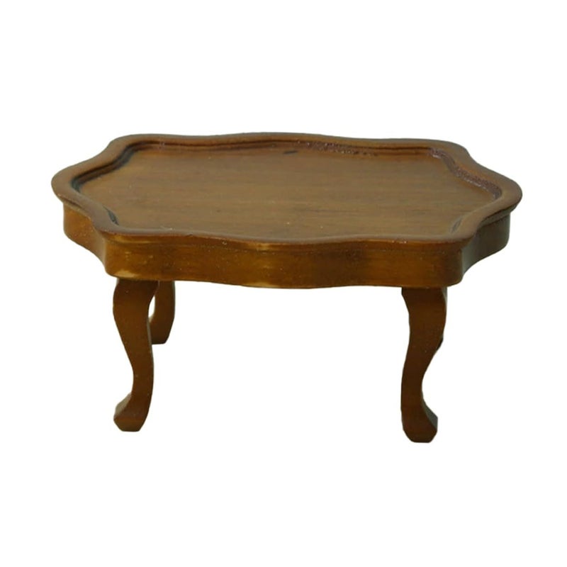 Miniature Coffee Table Dollhouse Decor Realistic Design Kitchen Living Room Furniture Accessory - Image 2