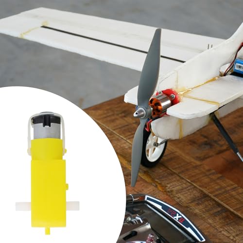 Antrader Gear Motor Dual Shaft 3-6V TT Motor for Smart Car Robot Pack of 6 (I Shape) - Image 3