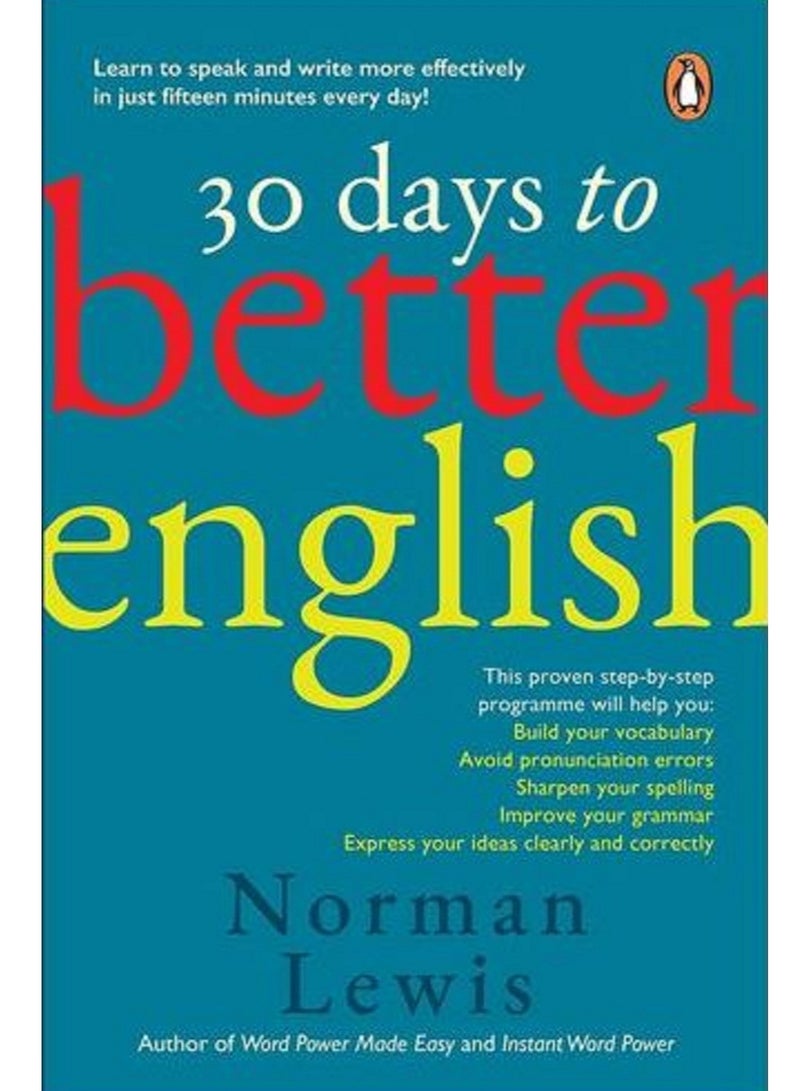 Thirty Days to Better English - by : Norman Lewis Paperback