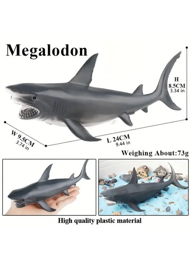 Shark Whale Dolphin Humpback Killer Whale Hammerhead Marine Animal Model Toy Set - Image 1