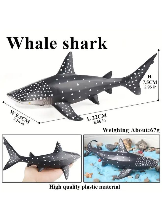 Shark Whale Dolphin Humpback Killer Whale Hammerhead Marine Animal Model Toy Set - Image 5