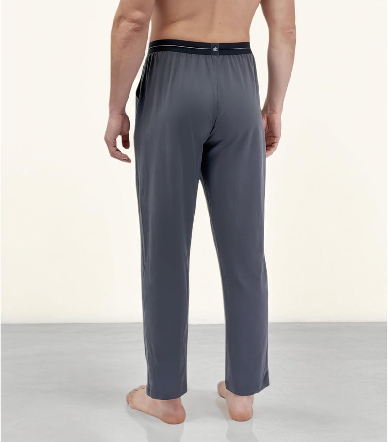 DAVID ARCHY Men's Pajama Pants Cotton Comfy Sleep Bottoms, Lightweight Lounge Pants with Pockets Soft Sleepwear PJs, 2 Pack - Image 4