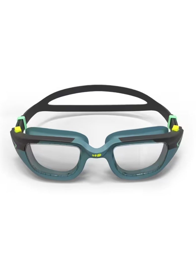 NABAIJI Kids' Swimming Goggles –  Model – Clear Lenses – Adjustable Strap – Anti-Fog & UV Protection – Black/Blue - Image 2