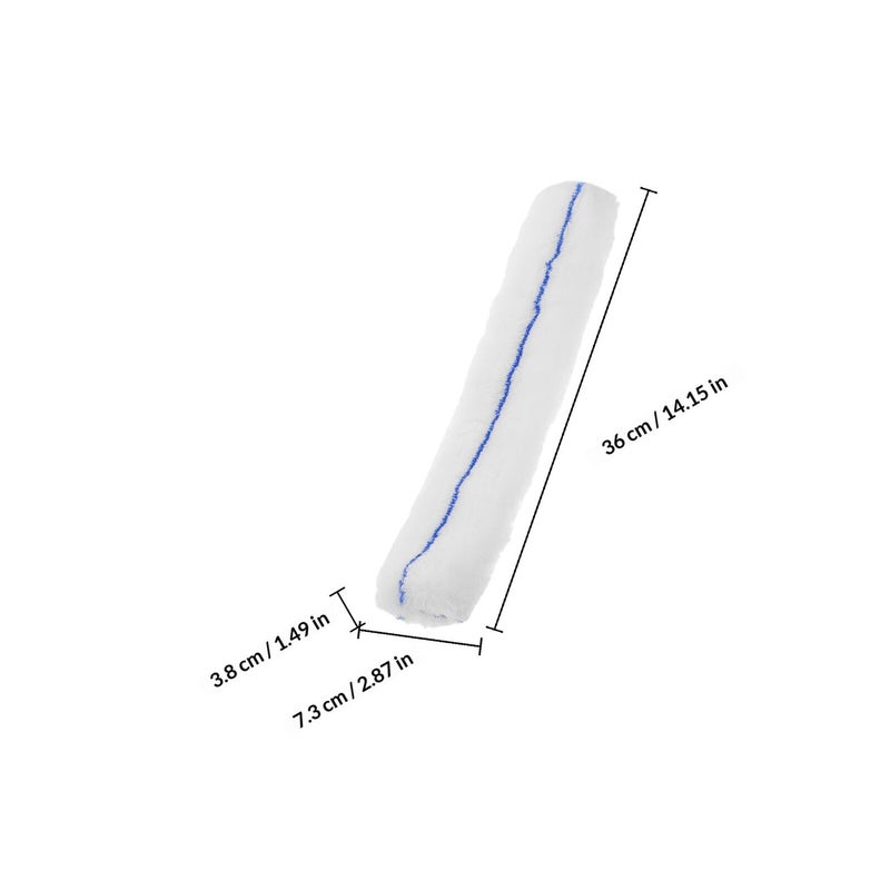 Extendable Glass Cleaning Brush Set with Squeegee 3 Pcs Blue Bristle Heads - Image 3