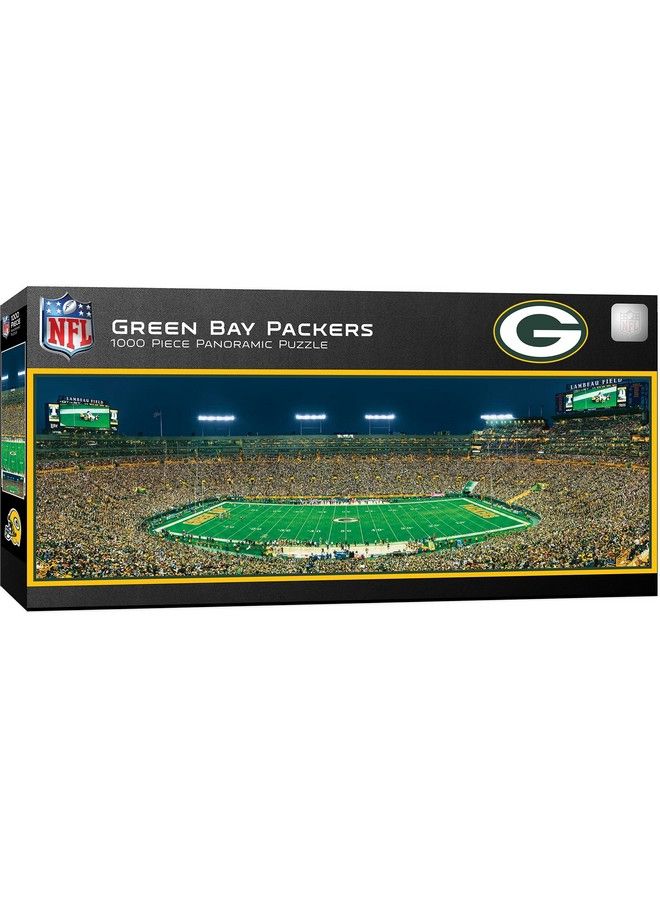 MasterPieces 1000 قطعة لغز رياضي NFL غرين باي باكرز عرض مركزي بانورامي 13"X39" - Image 4
