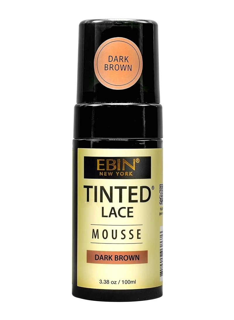 EBIN NEW YORK EBIN NEW YORK TINTED LACE MOUSSE - 3.38oz/ 100ml - Dark Brown  - Image 1