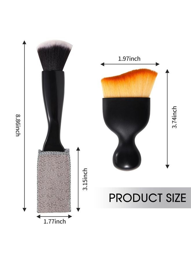 HOMESTAR 3 PCS Car Interior Detail Dust Brush,Soft Car Interior Detailing Kit Tools,Dash Duster Brush for Auto,Truck,SUV,RV Interior Cleaning - Image 2